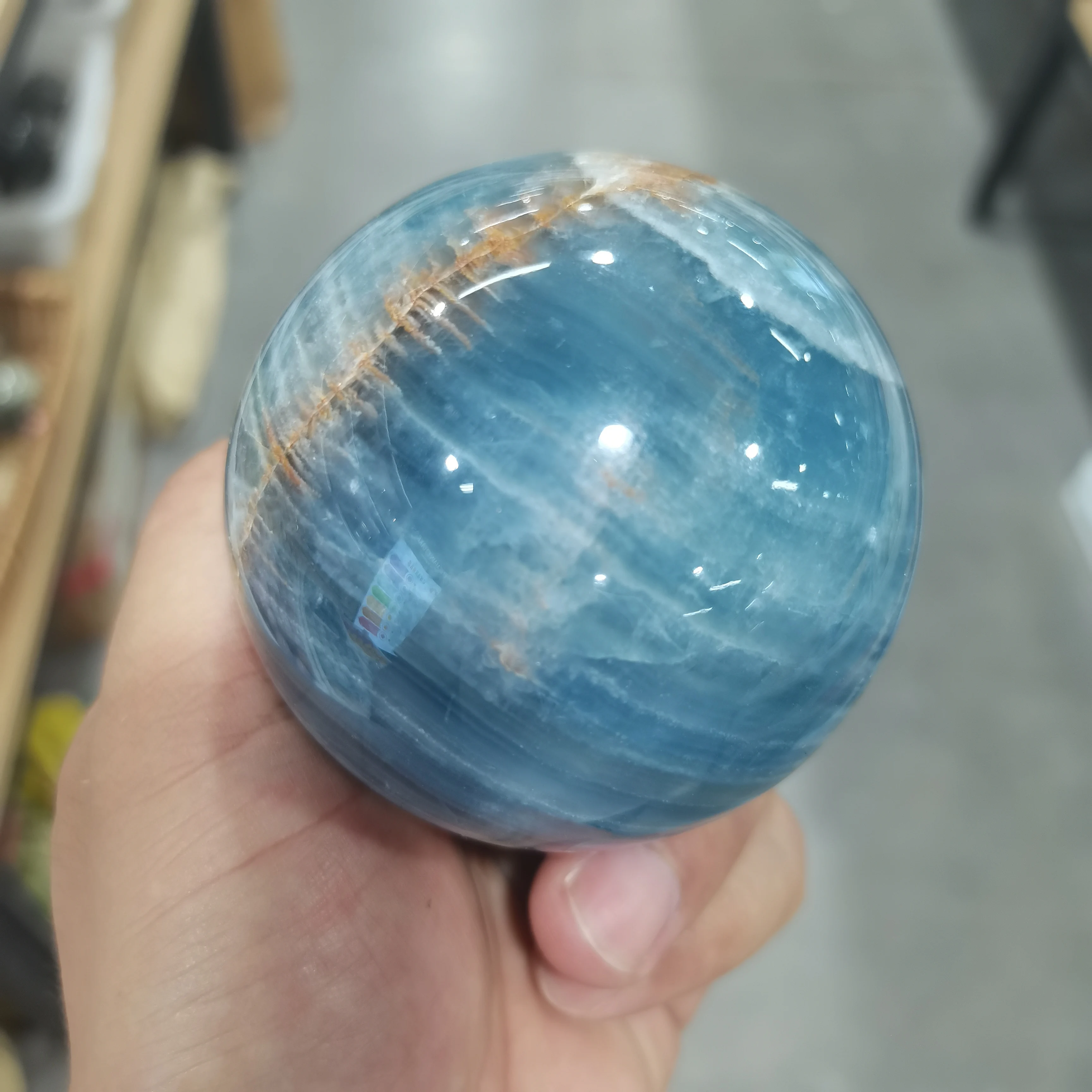 8cm 5A+ Pedra Natural LanLiShi Cristal Bola Esfera Poderosa de Energia, os Chakras Wicca Cristais e Pedras de Cura Espiritual Bruxaria Imagem 0
