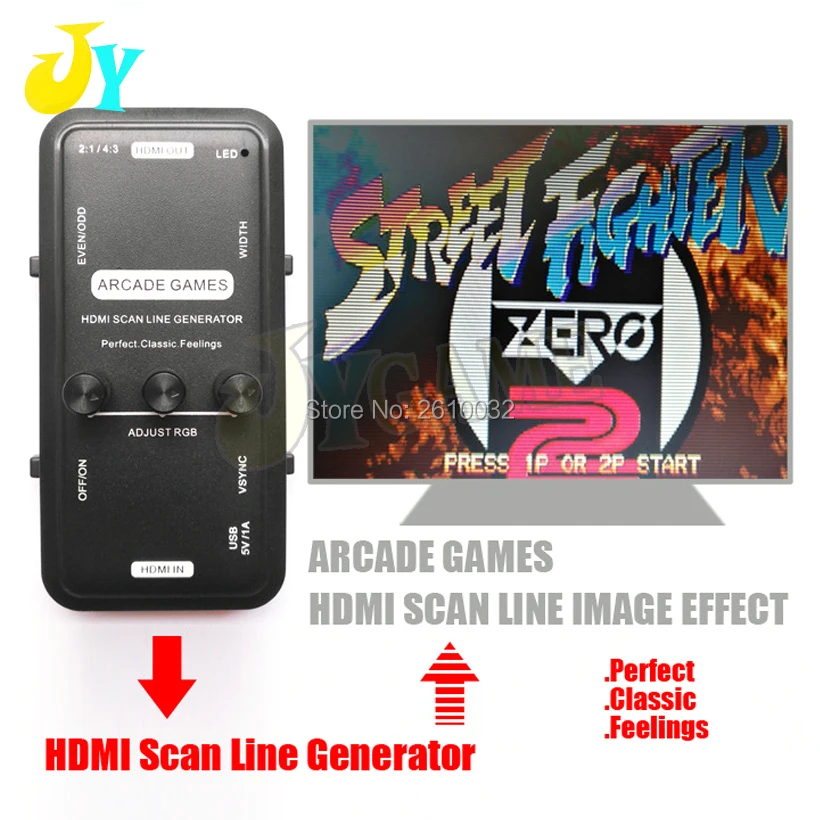 HDMI Linha de análise Gerador de Arcade Retro Jogo de Máquina de DIY Para o Monitor do LCD Imagem 0