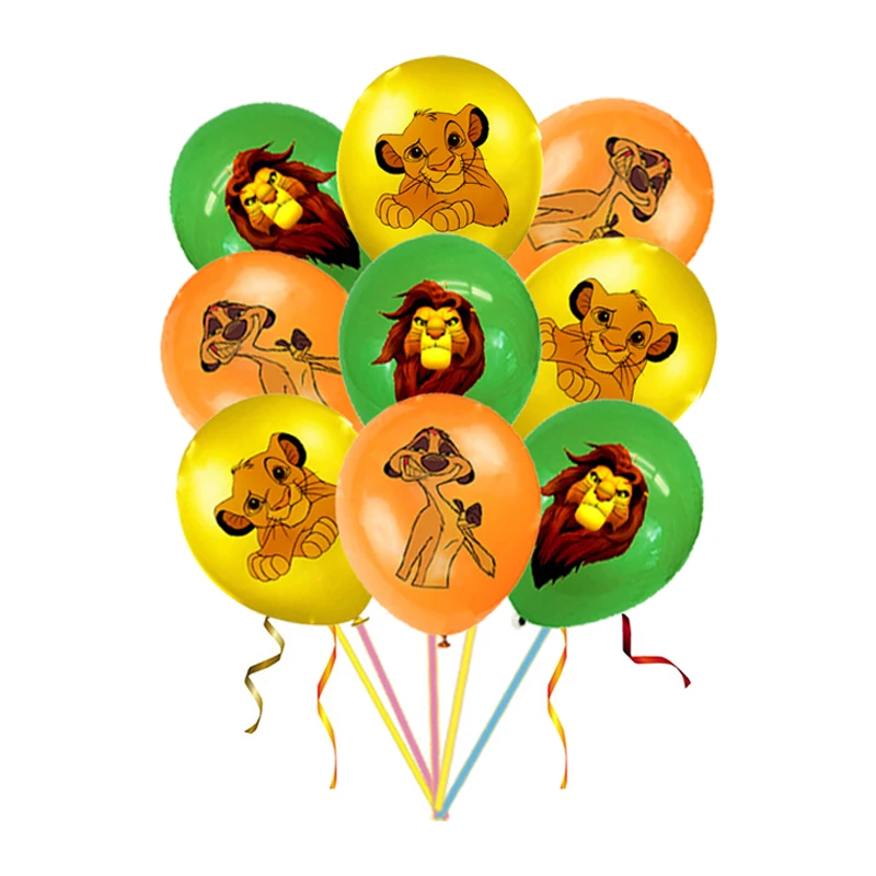 O Rei Leão Simba Tema Balões De Látex Definir Festa De Aniversário, Decoração De Balão De Festas Kids Brinquedos De Meninos Do Chuveiro Do Bebê Imagem 0
