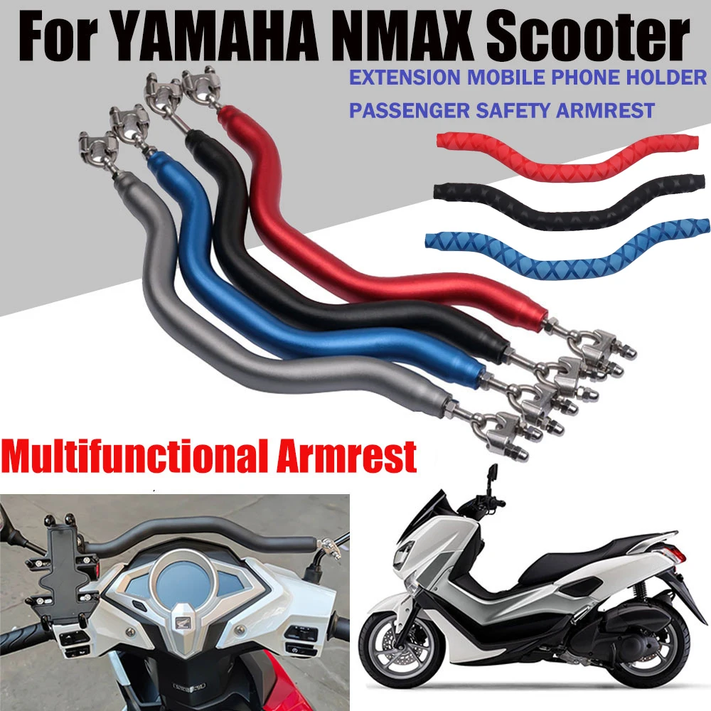 Para a YAMAHA NMAX155 NMAX125 NMAX 125 155 Motocicleta Criança Braço para Agarrar a Barra de Aperto do Telefone Móvel Suporte de Montagem suporte de Guidão Imagem 0