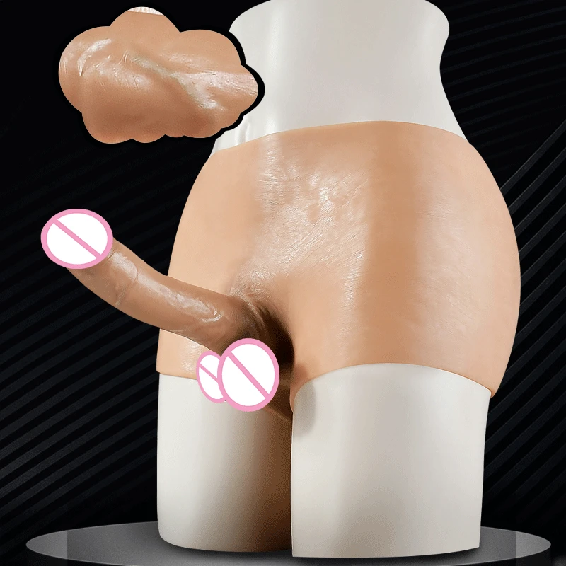 Silicone de Punção Strapon Vibrador para as Mulheres Pênis Calças Masturbadores Pênis Realístico Dildos Brinquedos Sexuais para as Mulheres Lésbicas Adultos maiores de 18+ Imagem 0