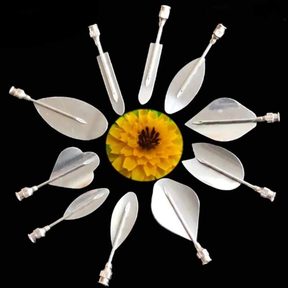 10 PCS/CONJUNTO de Flores em 3D Deixa de Geléia de Ferramentas de Arte Gelatina Arte Gelatina Ferramentas de Pudim de Bico Pétala Padrão de Decoração de Ferramenta Quente Nova Imagem 1