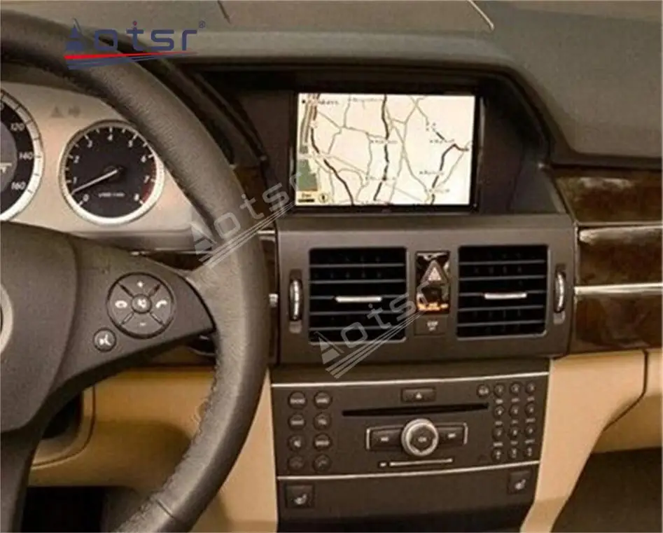 Android 12 Multimédia Player Estéreo Para a Mercedes Benz GLK X204 GLK300 GLK350 2008 2009 2010 2011 2012 GPS Navi Registro de Chefe de Unidade Imagem 1