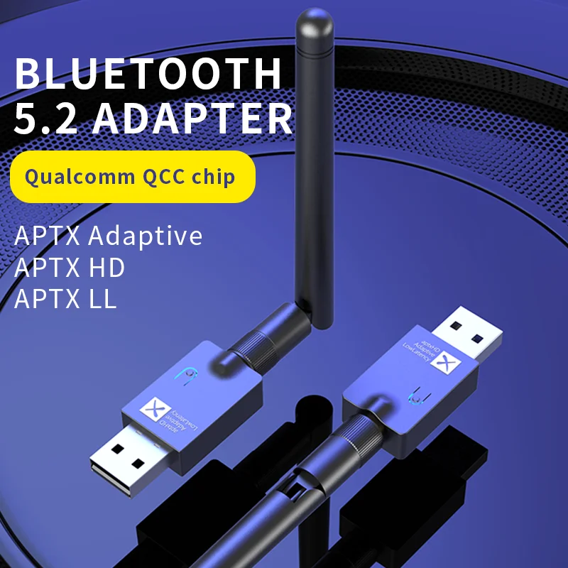 CSR Bluetooth 5.2 Transmissor de Áudio aptX LL HD Adaptativo de Baixa Latência Multi-ponto Com Microfone sem Fio Adaptador Para TV Interruptor do PC PS4 Imagem 1