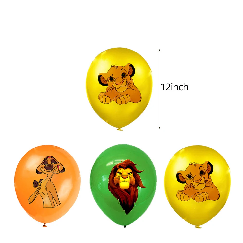 O Rei Leão Simba Tema Balões De Látex Definir Festa De Aniversário, Decoração De Balão De Festas Kids Brinquedos De Meninos Do Chuveiro Do Bebê Imagem 1