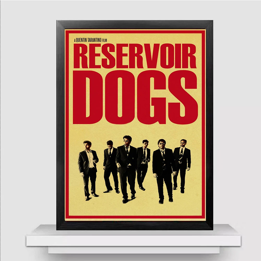 Quentin Tarantino série cartaz do filme Reservoir Dogs de papel kraft de alta qualidade de impressão de decoração de casa de poster retro para casa/bar Imagem 1