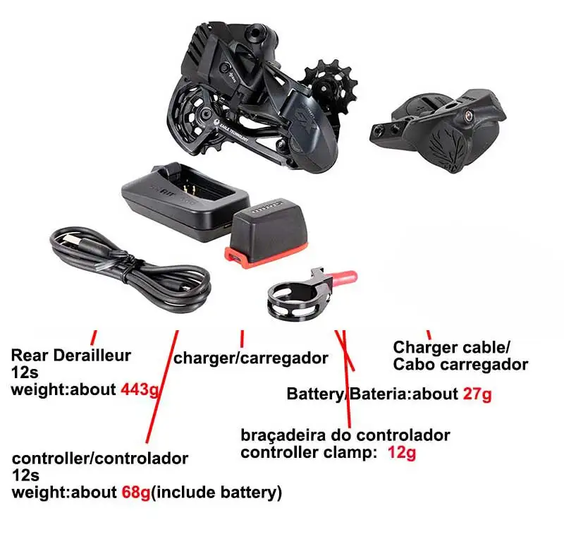 SRAM GX Águia AXS Kit de Atualização 1x12s Eletrônico sem Fio MTB Bicicleta Bicicleta Completo Grupo de Controle de Aplicativo Imagem 1