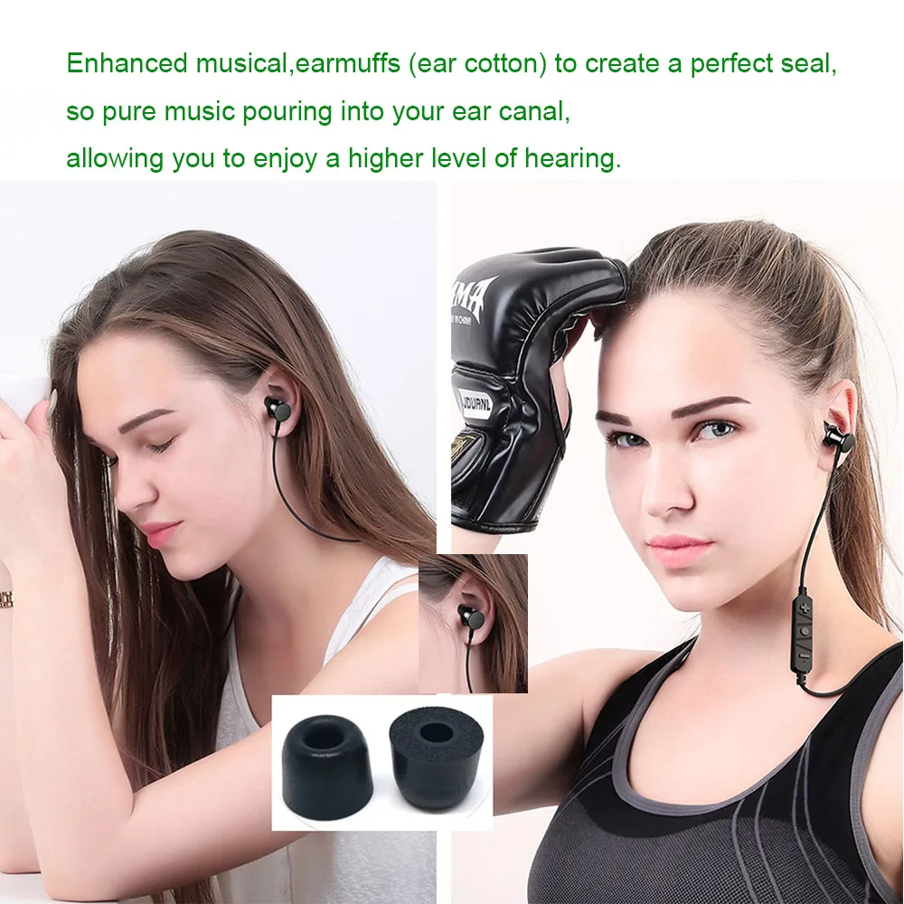 ANJIRUI 1 Par T100/T200/T300/T400 S/M/L Substituição de Espuma de Memória de Orelha Dicas de Isolamento de Ruído No Ouvido do Fone de ouvido Acessórios Imagem 2