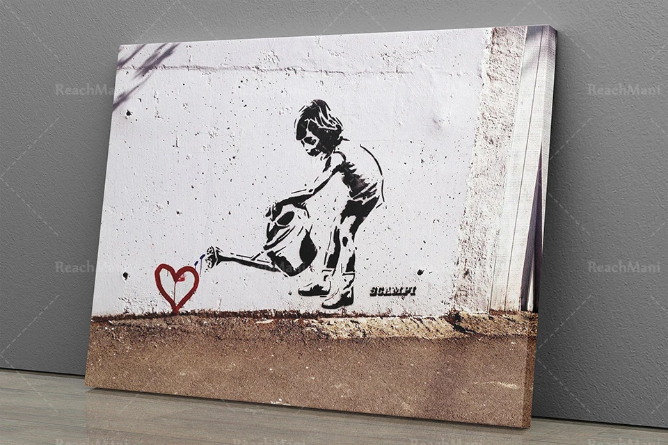 Banksy Graffiti Arte Da Lona De Impressão Imagem 2