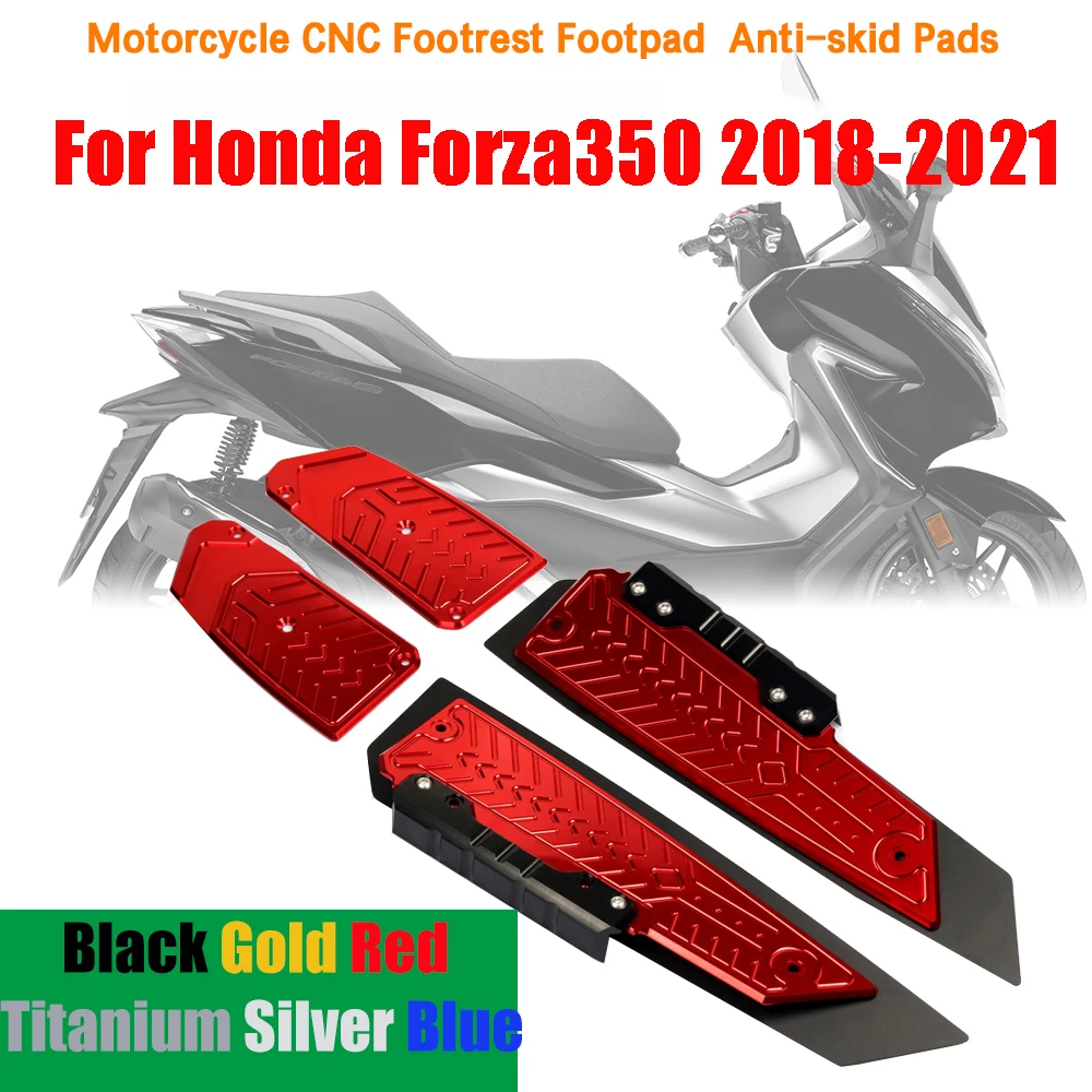 Para a Honda, Forza350 FORZA 350 NSS 350 2018-2022 2021 Acessórios da Motocicleta apoio para os Pés Estribo Etapa da Pata, Pedal de Chapa de Pé Pinos Imagem 2