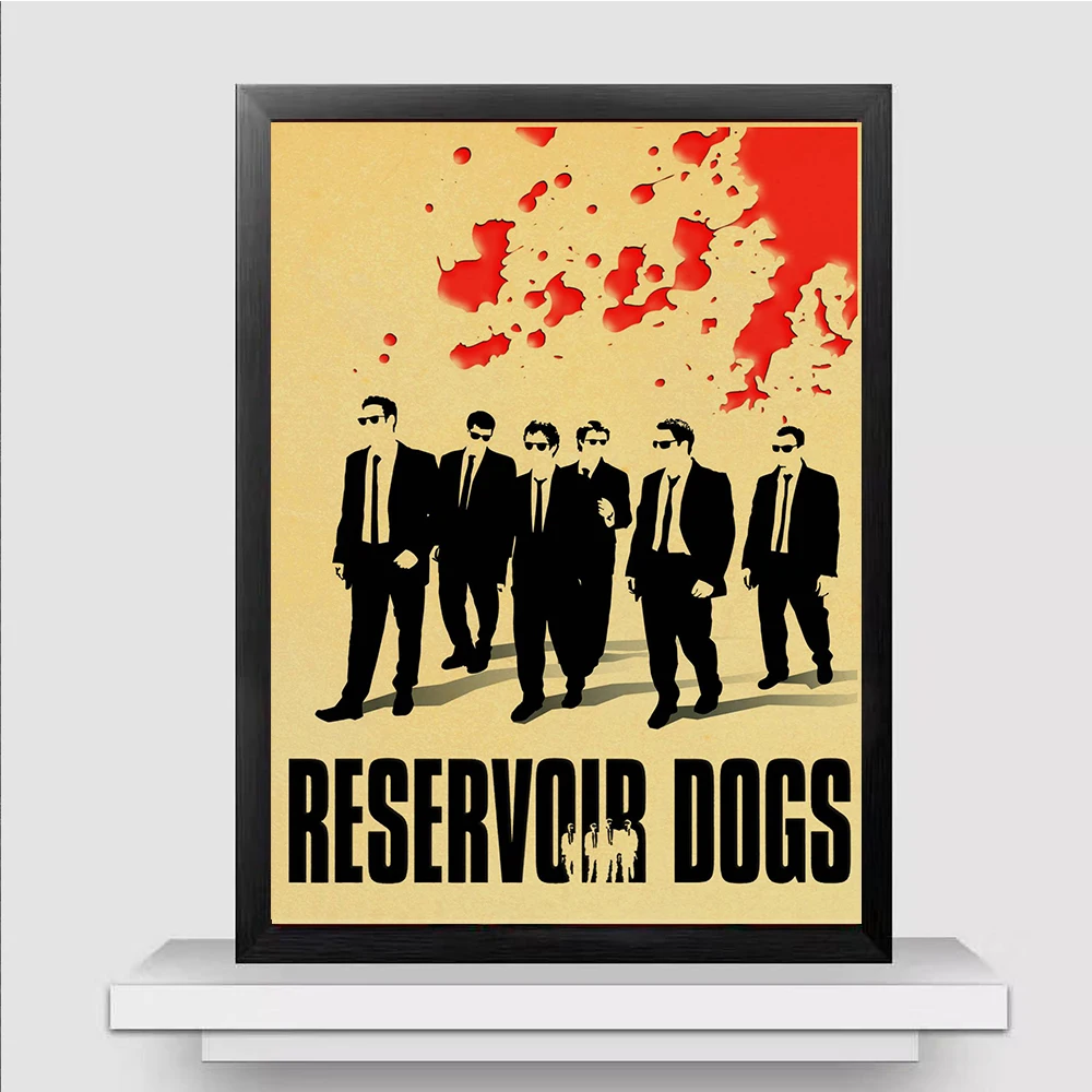 Quentin Tarantino série cartaz do filme Reservoir Dogs de papel kraft de alta qualidade de impressão de decoração de casa de poster retro para casa/bar Imagem 2