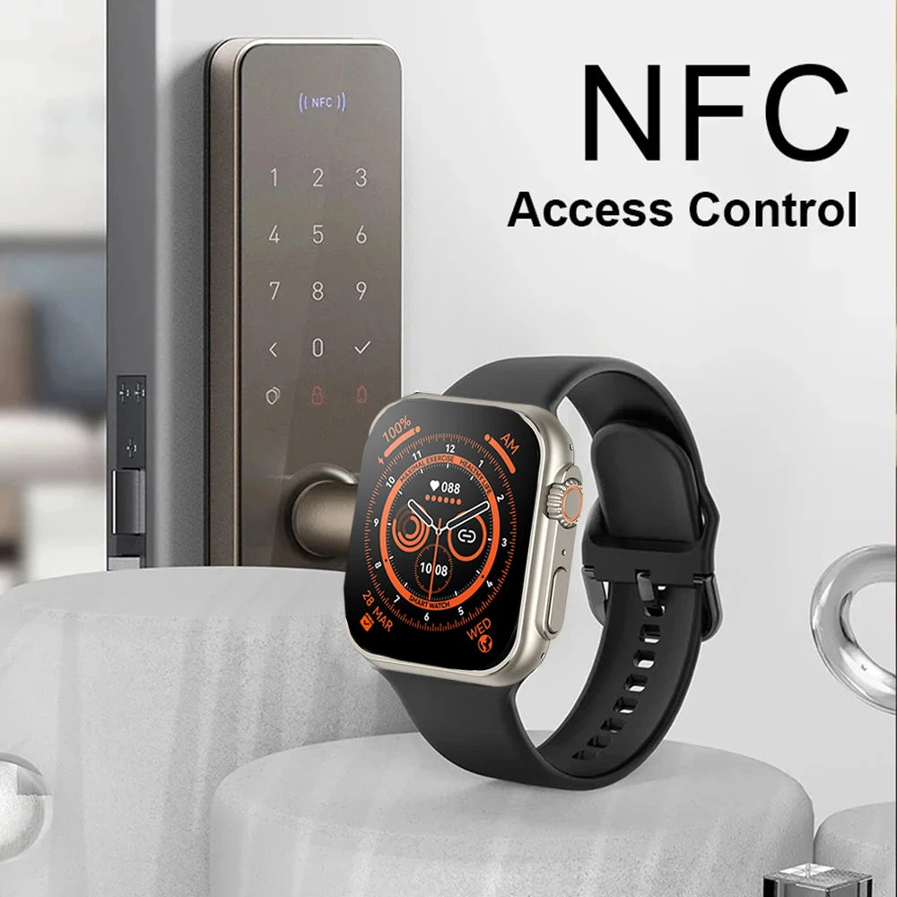 Smart Watch 8 Ultra Apple Relógio Ultra IWO Assistir Ultra NFC Smartwatch Série 8 de Chamada Bluetooth 2.08 Polegadas de Fitness sem Fio Assista Imagem 2
