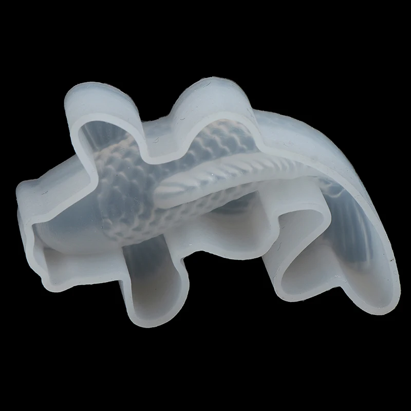 3D Sorte Peixe Koi Forma Transparente Molde de Silicone DIY de Resina de Fundição de Arte joalheira de Artesanato Epoxi Artesanato Pingente de fabricação de Ferramentas Imagem 3
