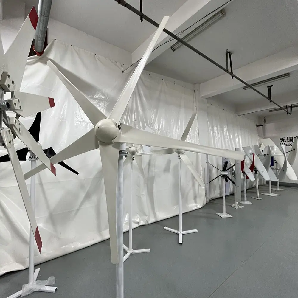 De Energia nova Horizontal do Vento Gerador de 2000W Turbina MPPT Controlador de 12v 24V 48V Baixo nível de Ruído Médio Moinho de vento Domésticos Pequenos Imagem 3