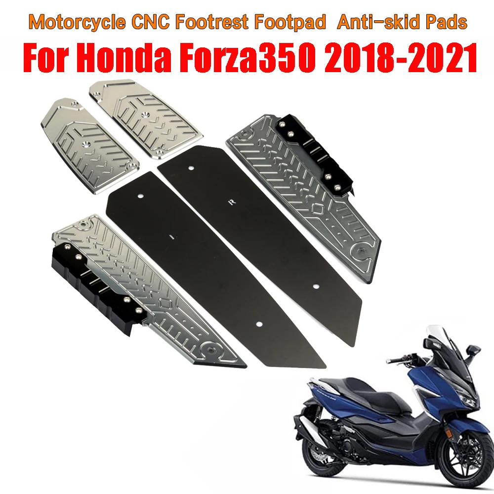 Para a Honda, Forza350 FORZA 350 NSS 350 2018-2022 2021 Acessórios da Motocicleta apoio para os Pés Estribo Etapa da Pata, Pedal de Chapa de Pé Pinos Imagem 3