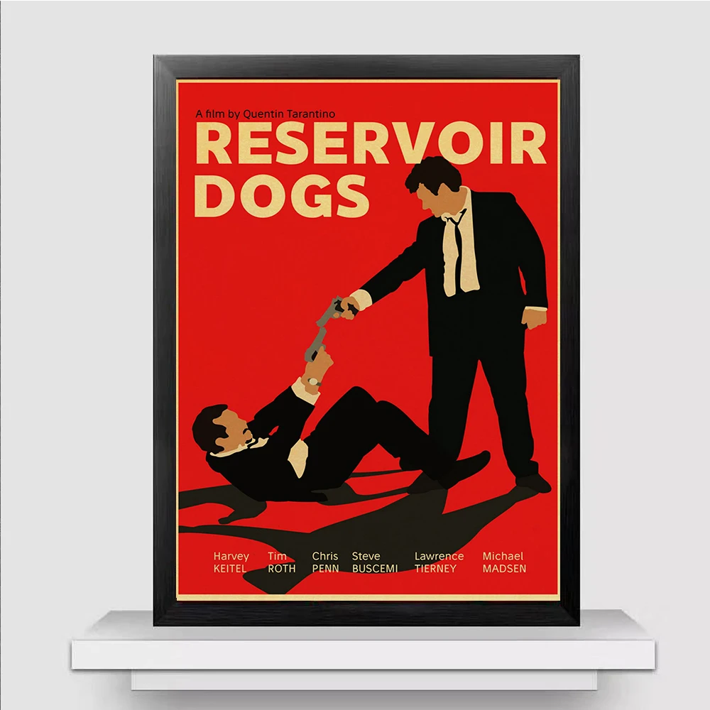 Quentin Tarantino série cartaz do filme Reservoir Dogs de papel kraft de alta qualidade de impressão de decoração de casa de poster retro para casa/bar Imagem 3