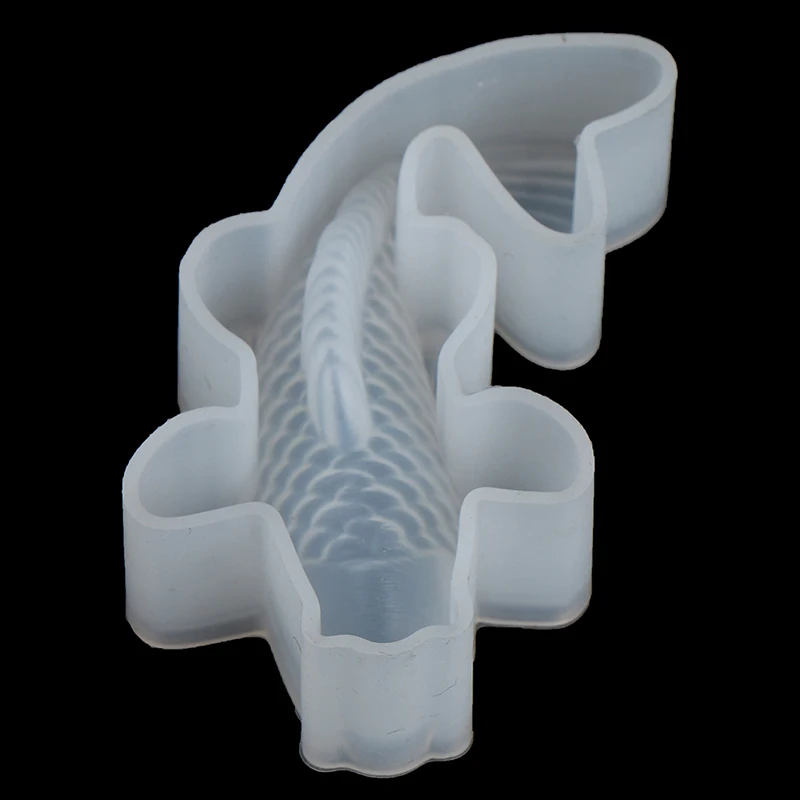 3D Sorte Peixe Koi Forma Transparente Molde de Silicone DIY de Resina de Fundição de Arte joalheira de Artesanato Epoxi Artesanato Pingente de fabricação de Ferramentas Imagem 4