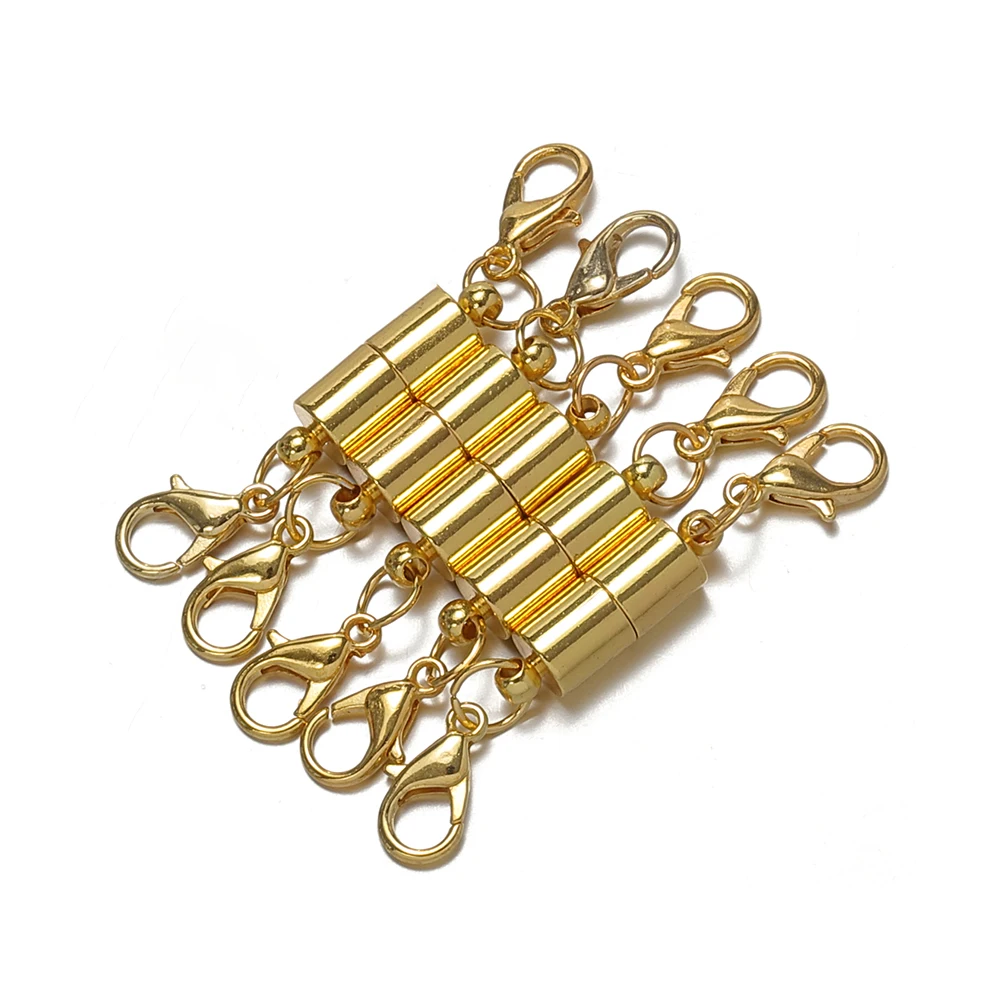 5Pcs de Metal dourado Fechos Magnéticos Com Fecho Lagosta Para Colar Pulseira de Conectores Para Fazer a Jóia de Resultados DIY Acessórios Imagem 4