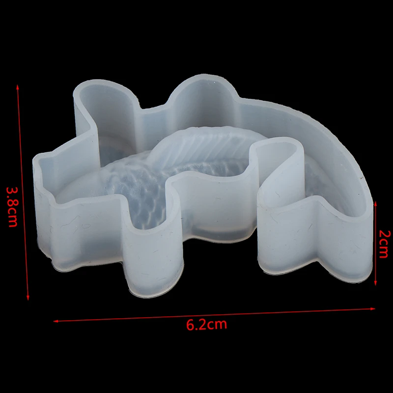 3D Sorte Peixe Koi Forma Transparente Molde de Silicone DIY de Resina de Fundição de Arte joalheira de Artesanato Epoxi Artesanato Pingente de fabricação de Ferramentas Imagem 5