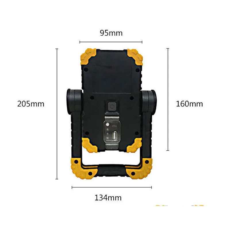 Exterior de Longo alcance de Carregamento Holofote Recarregável USB ao ar livre DIODO emissor de Luz do Carro de Manutenção de Motocicleta Luz 4400mAh Bateria Imagem 5
