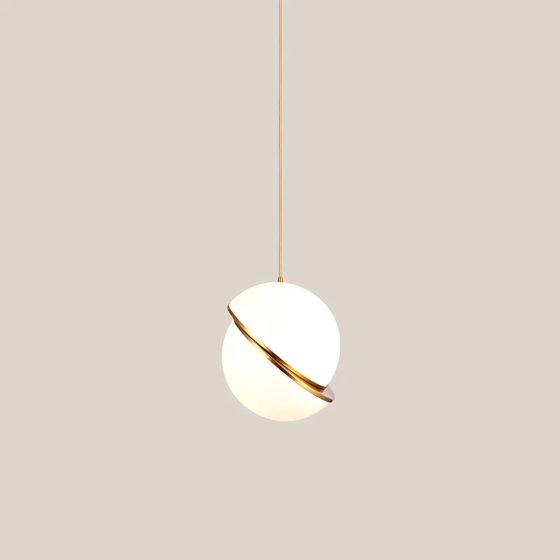 Nordic Moderna LED Luzes Pingente Mesa de Jantar de Decoração de Quarto Restaurante Lustre Luminárias de Ouro Hanging Lamp Bola Abajur Imagem 5