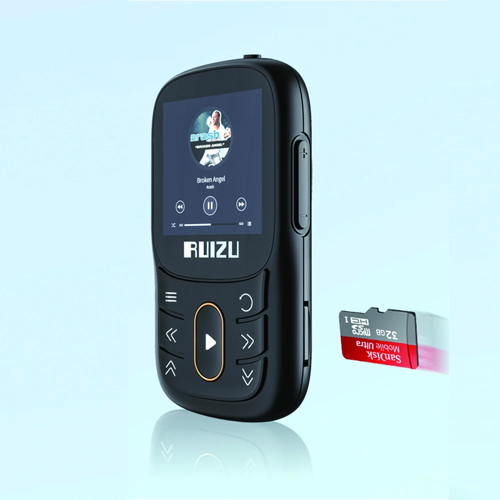 RUIZU X68 Sport MP3 Player Com Bluetooth sem Perdas Clipe de Leitor de Música Suporta Rádio FM Gravação de Vídeo E-Book Pedômetro para Cartão TF Imagem 5